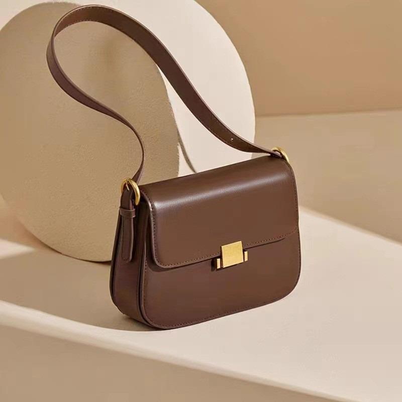 Light Luxury Crossbody SHOUKENPIJU-896082 Popular Bag Ladies New Crossbody Bag Female Tofu One-shoulder Underarm Small Square Bag Genuine Leather 6789₽