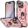 כיסוי טלפון עם מחזיק טבעת ממתכת 2 ב-1 PC עמיד בפני נפילות משיכה מגנטית לרכב עבור כיסוי טלפון של Apple