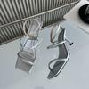 Fashion SUOJIALUN 2025 Summer New Brand Women Sandal Fashion Narrow Band Ladies Elegant Gladiator Shoes Thin High Heel Dress Pumps