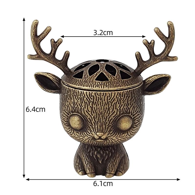 Creative Nordic Reindeer Incense Burner Alloy Incense Burner Auspicious Cloud Incense Burner Home Indoor Aromatherapy Ornament