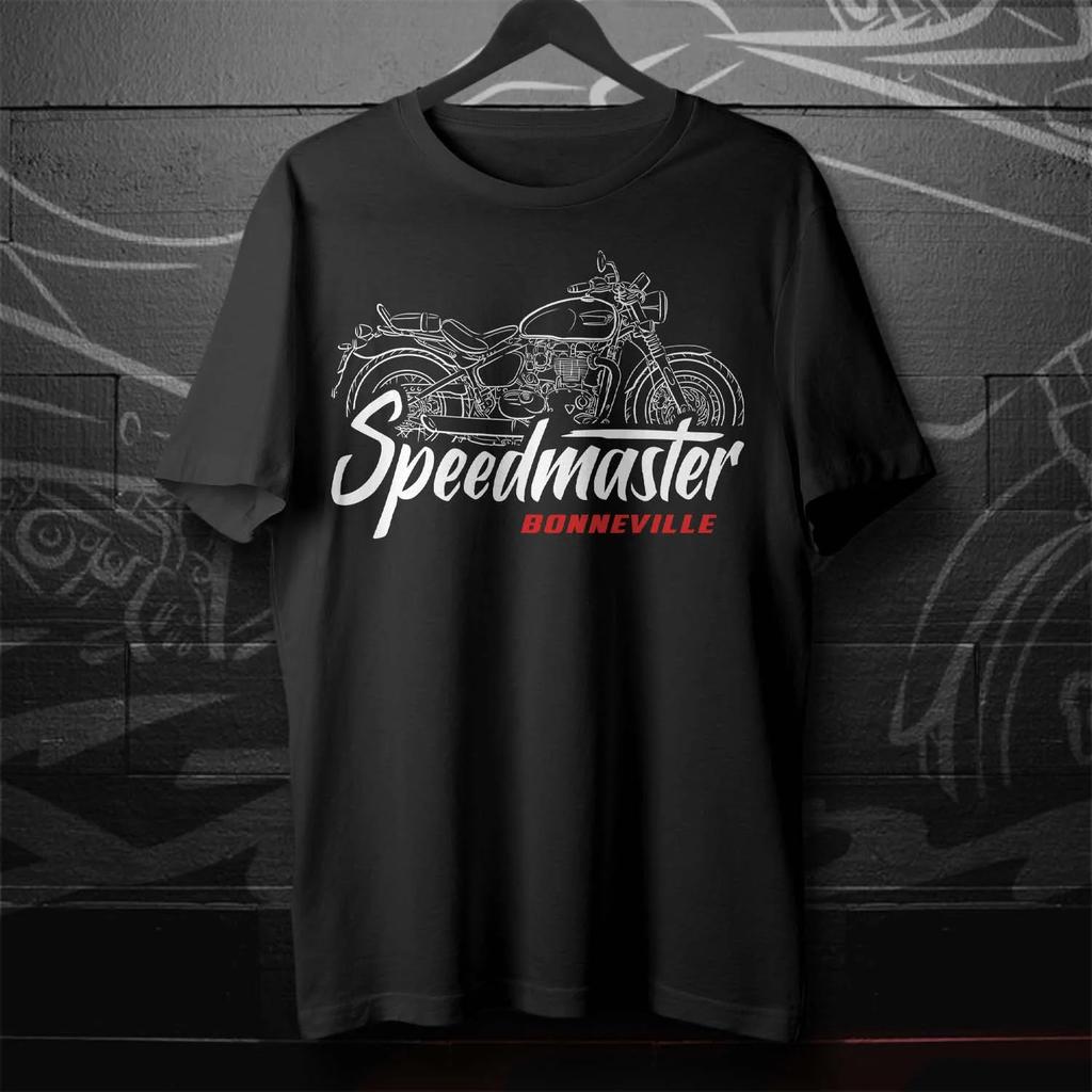 20022024 Modelle Britische Bonneville Speedmaster Motorradfans Geschenk T-Shirt 100% Baumwolle Rundhalsausschnitt Kurze Ärmel Lässiges Herren T-Shirt
