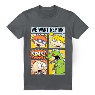 Rugrats Mens We Want Reptar! Comic T-Shirt