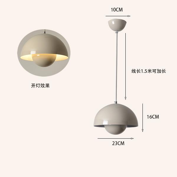 23cm Creative Chandelier Bedroom Study Restaurant Pendant Lights Decorative Lamp Multi-color Optional Modern Bud Indoor Lighting