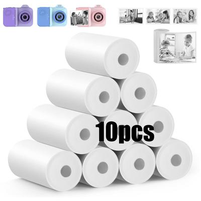 3-20 Rolls 57x25MM Thermal Paper Color Children Camera Instant Print Kids Camera Printing Paper Replacement Accessories Parts Fuel Injectors 6