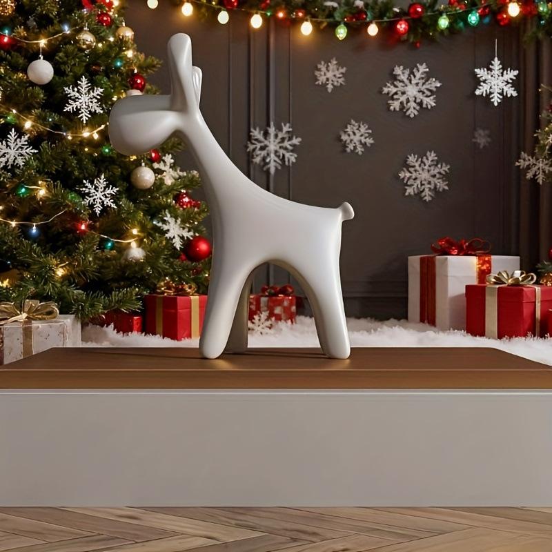 3D Printed European Style Deer Ornament Creative Home Craft Decoration For TV Cabinet Desktop Figurine Room Decor Gift
