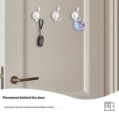 2Pcs Suction Cup Hook Heavy Duty No Drill Reusable Removable Stainless Steel Glass Window Door Shower Towel Hanger for Bathroom Kitchen