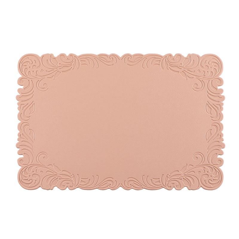 1/4/6PCS Square Placemats Shaped Faux Leather Table Mats Pad Kitchen Accessories Outdoor Indoor Christmas Place Mats Pad Orange