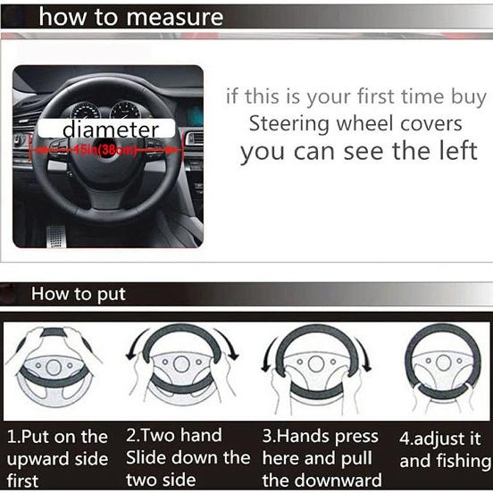 Color Changing Glossy Car Steering Wheel Cover For Women Girls,15" Universal Fit Auto Steering Wheel Protector Interior Decor Car Accessories (Gold)