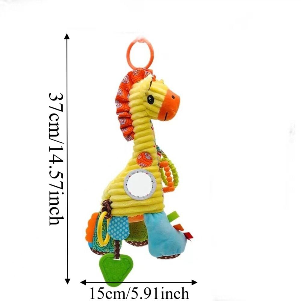 Soft Plush Plush Infant Rattles Handle Grip Baby Development Toys Stroller Mobile Toys  Infant Crib