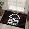 Nottingham Forest Design Kristall Samt Teppich Gemütlich Nicht?Rutschfester Teppich mit Aufdruck für Schlafzimmer Wohnzimmer Eingang