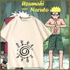 Naruto Anime Periferico Spirale Sigillo Naruto Stampa Uguale Maglietta Uomo Estate Uomo e Donna Top a Maniche Corte