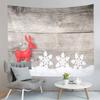 Cartoon Elk Home Decor Tapestry Cute Christmas Art Wall Hanging Living Room Bedroom Dorm Wall Decor Backdrop Cloth