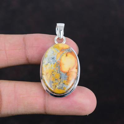 Maligano Jasper Pendant 925 Sterling Silver Pendant Handmade Elegant Pendant Maligano Jasper Gemstone Jewelry Stylish Pendant Gifts For Him