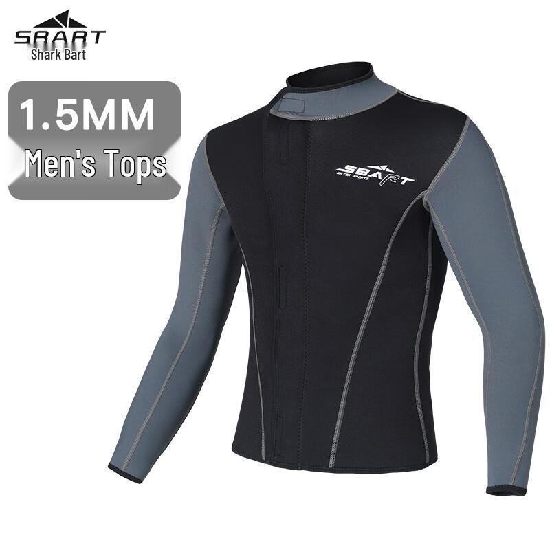 SBART 1.5mm Men s Split Wetsuit Top 3XL