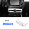 For volvo XC40 C40 EX40 2019-2025 Car Styling Interior Accessories Central Console Decoration Frame Cover Trim Silver Sticker
