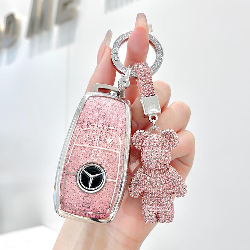Mercedes-Benz Schlüsselabdeckung für E300L, C260L, 180L, A200L, C200L, GLC260, GLA200 (Für Frauen)