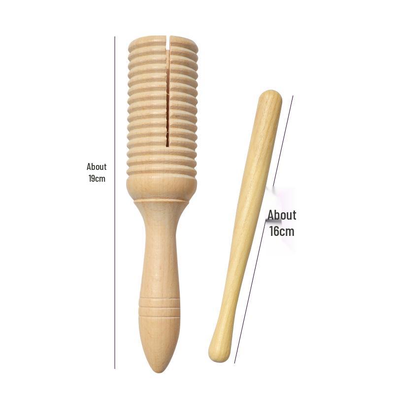 Children's Orff Percussion Instruments: Triangle, Castanets, Maracas, Tambourine, Wood Block, Cymbals