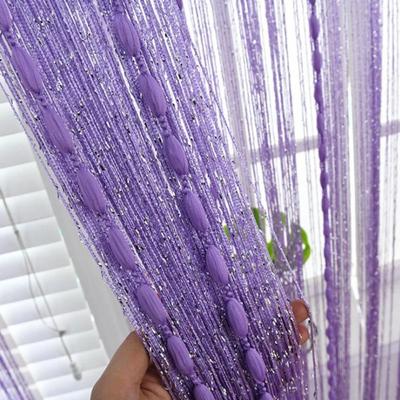 Tassel Beaded String Curtain Solid Color Tassel Window Curtain Beaded Door Curtain  Home Decor