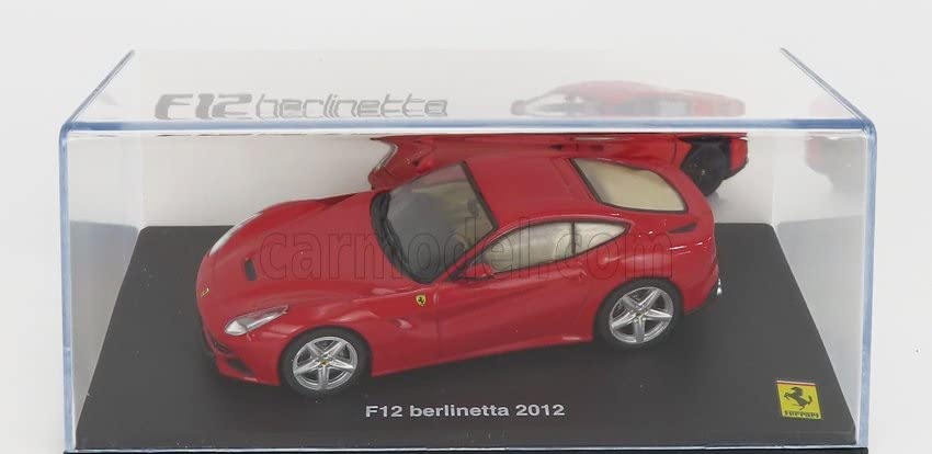 Ferrari F12 Berlinetta 2012 Scale Diecast Model Car with Case 1/43 (Red) [Used]