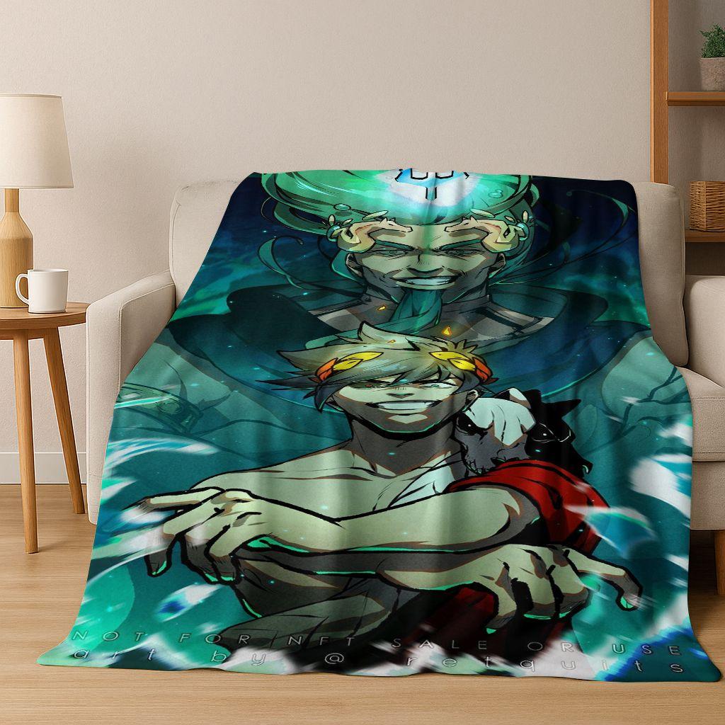 3D Classics Game Hades Cartoon Flannel Blanket,Cozy Soft Throw Blanket for Home Bedroom Bed Sofa Picnic Cover Picnic Gift Kids