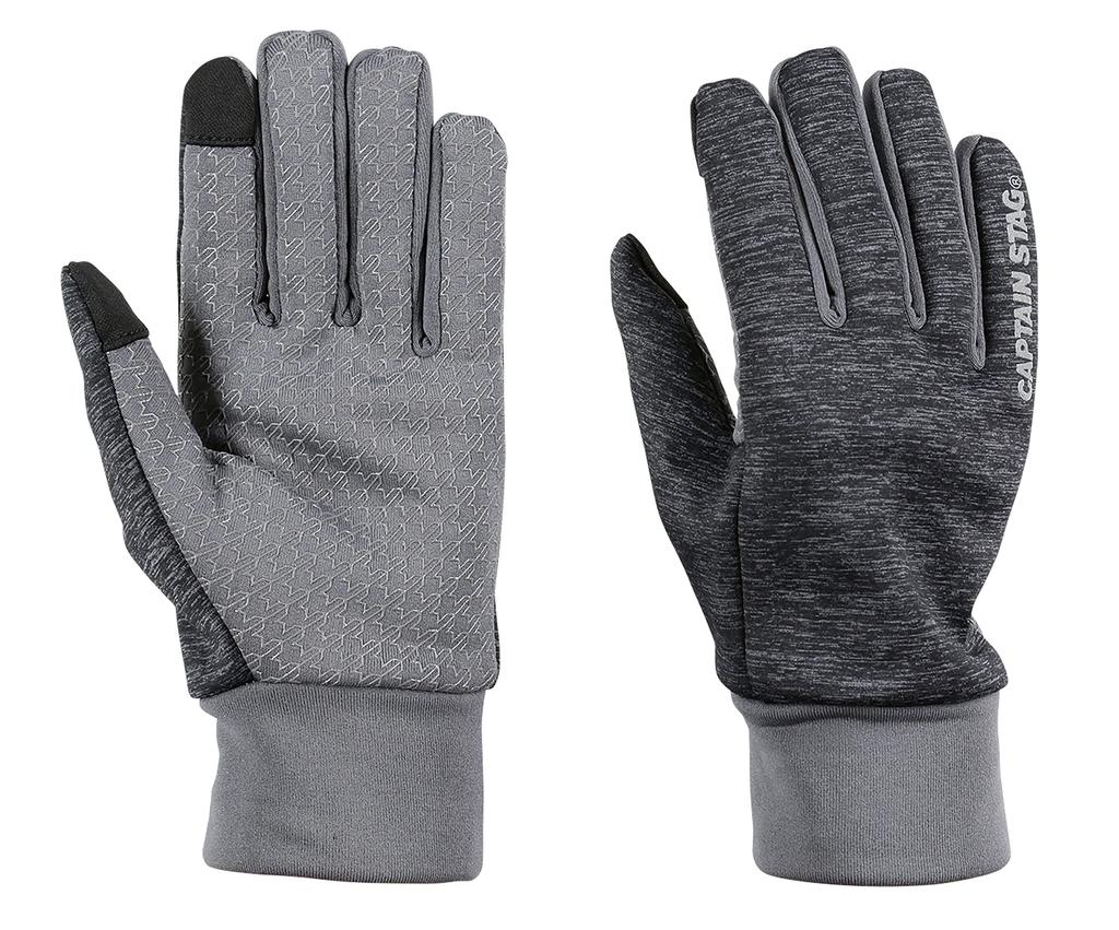 Captain Stag Cold Smartphone Size (CAPTAIN STAG) Gloves, Windproof, Protection, Compatible, Men's, S, Black, UX-1178
