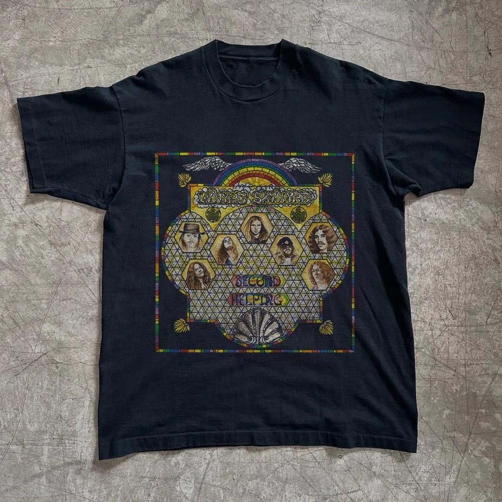 

Vintage Lynyrd Skynyrd Second Helping T-shirt Unisex Black T-shirt Size S-5XL Unisex T-Shirt XXL