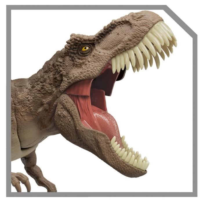 Figurine - MATTEL - Tyrannosaure Attaque Impitoyable - Fonction sonore - Dents extensibles - 54 cm
