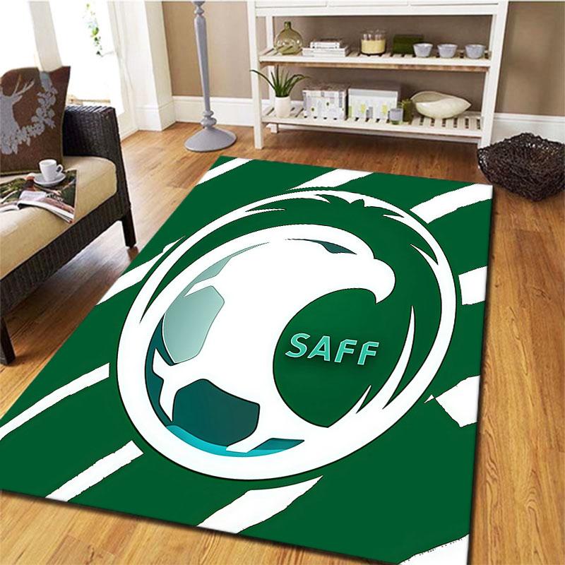 Saudi Arabia National Football Team Carpet Rug for Living Room Bedroom Home Sofa Decoration,Kids Play Non-slip Floor Mat