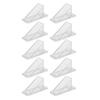 10 Pack Metal Roofs Snow Guards with Sealing Washers Screws Roof Snow Stops for RV Trailer