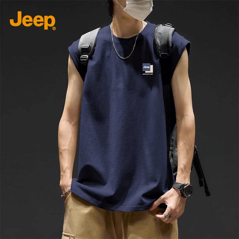 JEEP Men s Heavyweight Cotton Breathable Tank Top M