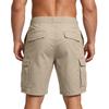 Men Casual Loose Fit Multi Pocket Cargo Shorts with Button Closure Belt Loops and Functional Side Pockets for Outdoor and Everyday Use