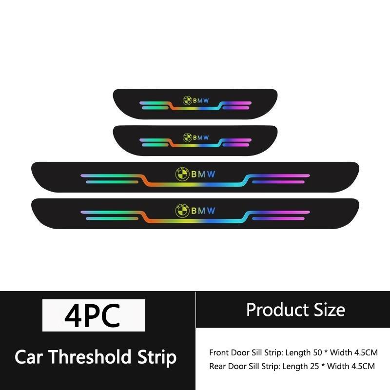 4PCS Car Threshold Protection Strip Anti-scratch Door Strip Sticker For BMW E36 E39 E46 E60 E90 E90 F10 F30 E93 G20 G21 X6 X5 X3 blfg97