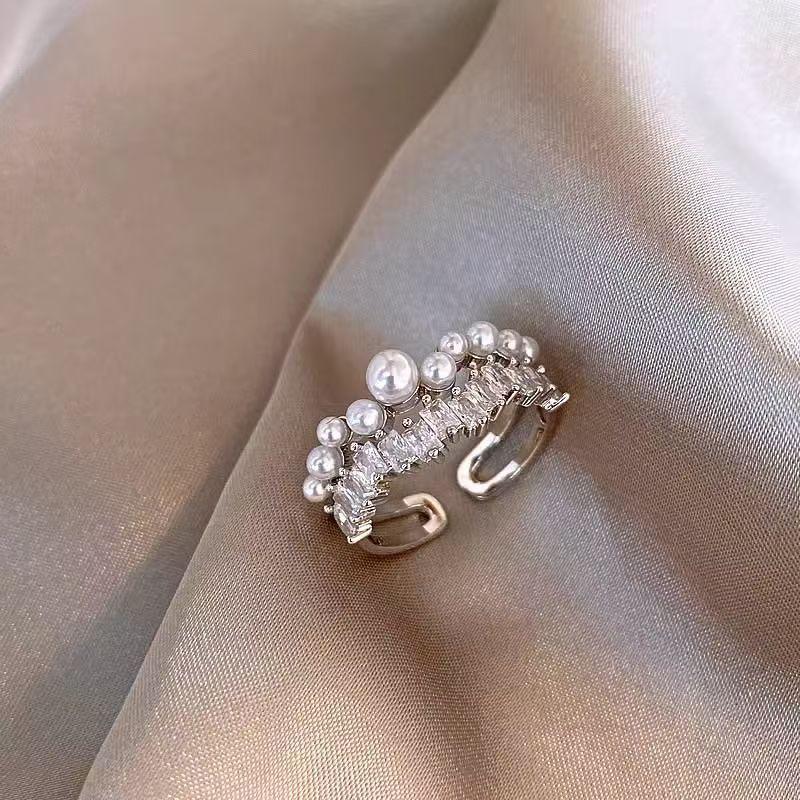 Korean Flower Design High-End Gold-Plated Ring