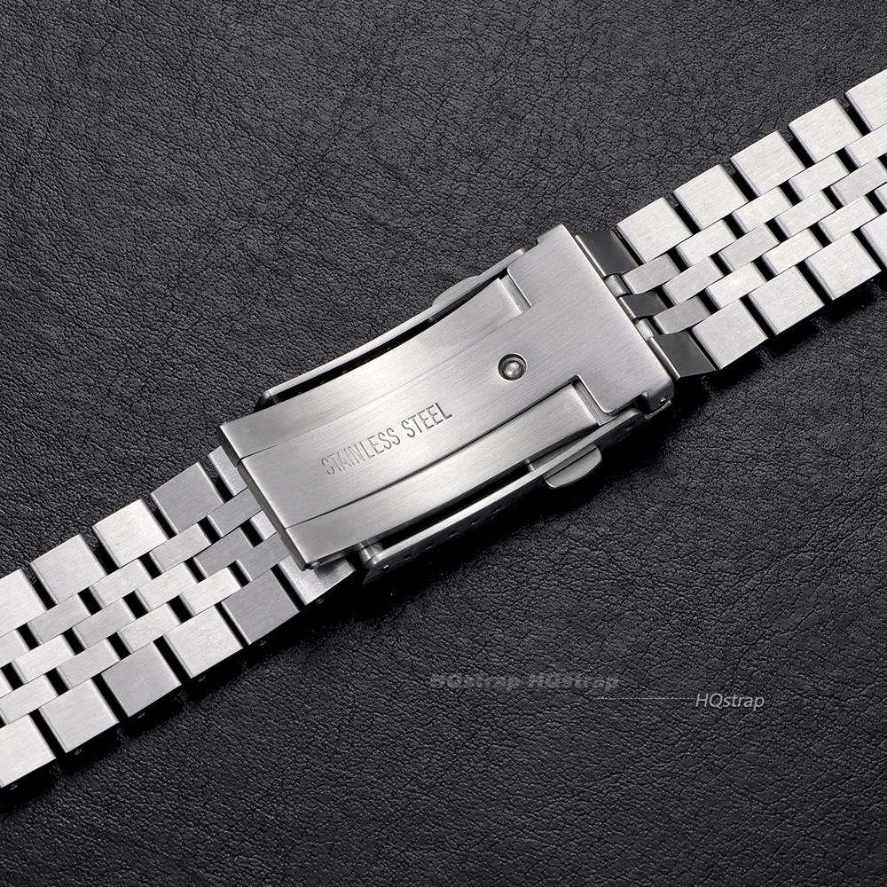 Massive Edelstahl-Uhrenschließe Faltschließe 18mm 20mm 22mm Herren Damen Uhrenschließe Universelles Ersatz-Uhrenarmband Zubehör