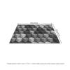 Tuniu Geometric Hexagon Gray Non-Slip Rug for Living Room Bedroom Kitchen Floor Mat
