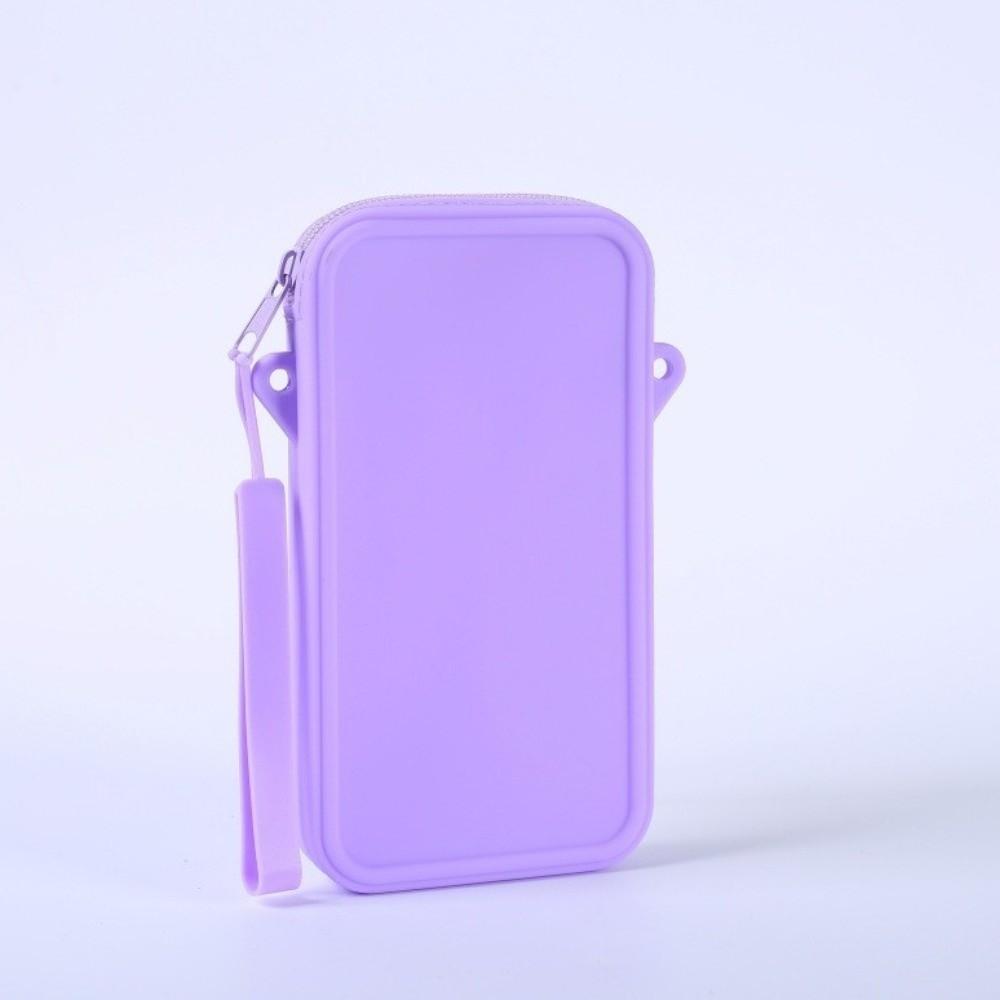 Silicone Multi-Use Makeup Bag Shockproof Waterproof Square Storage Organizer Universal Solid Color Portable Cosmetic Bag