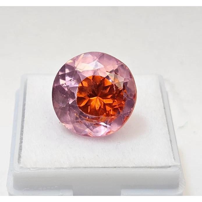 Pitambari Sapphire Bi-Color 17+ Ct Round Cut Certified Beautiful Loose Gemstone