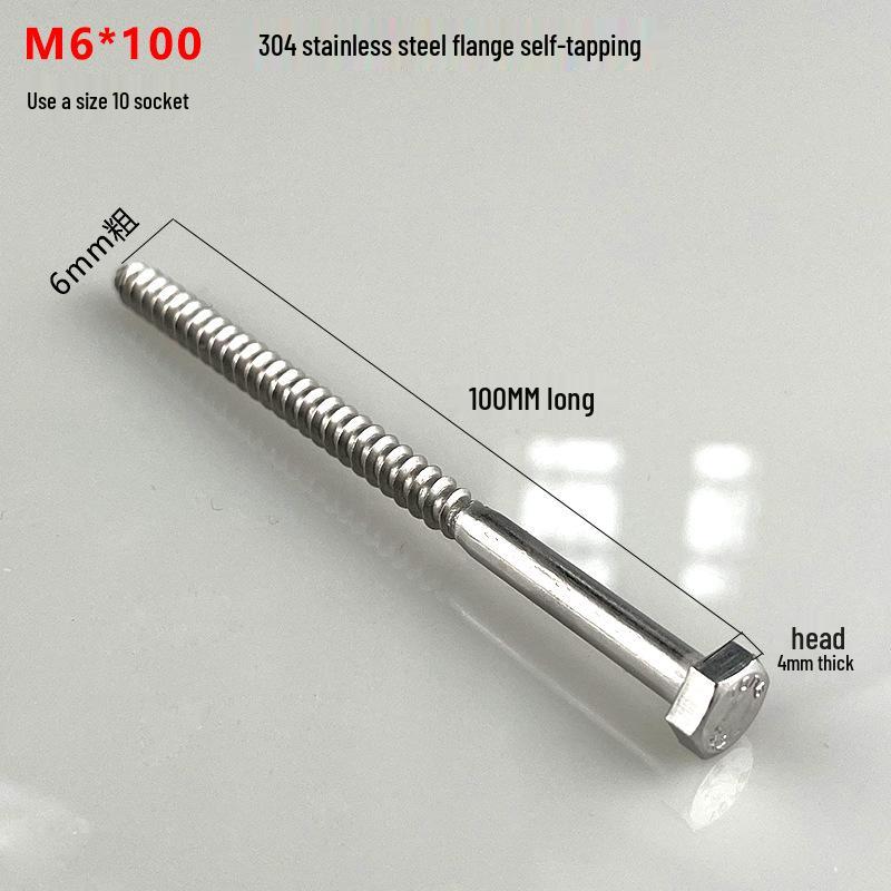 Hex Flange Phillips Self-Tapping Screw with Washer for Bathroom Cabinet and Washbasin