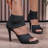 2026 Fashion Ladies Shoes Open Toe New Plus Size Dress  Summer Outdoor Best Seller Heeled Sandals
