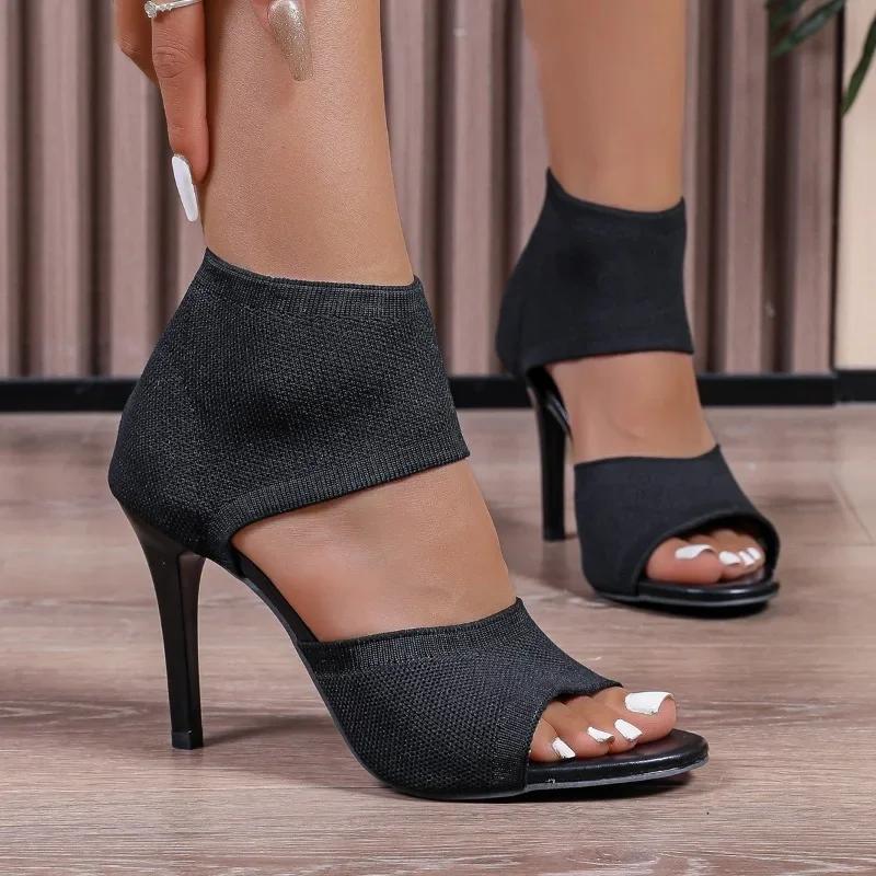 2026 Fashion Ladies Shoes Open Toe New Plus Size Dress  Summer Outdoor Best Seller Heeled Sandals