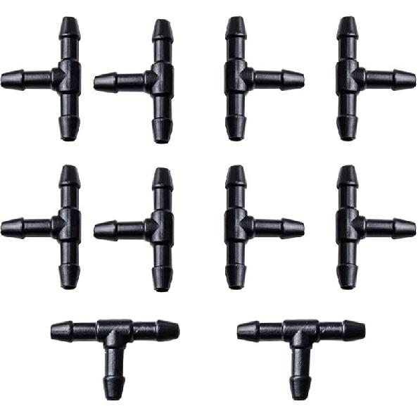 OTUAYAUTO Universal Windshield Washer Hose Connectors, I-Type Wiper Hose Connectors Adapters for Windshield Washer Nozzles (Pack of 10)