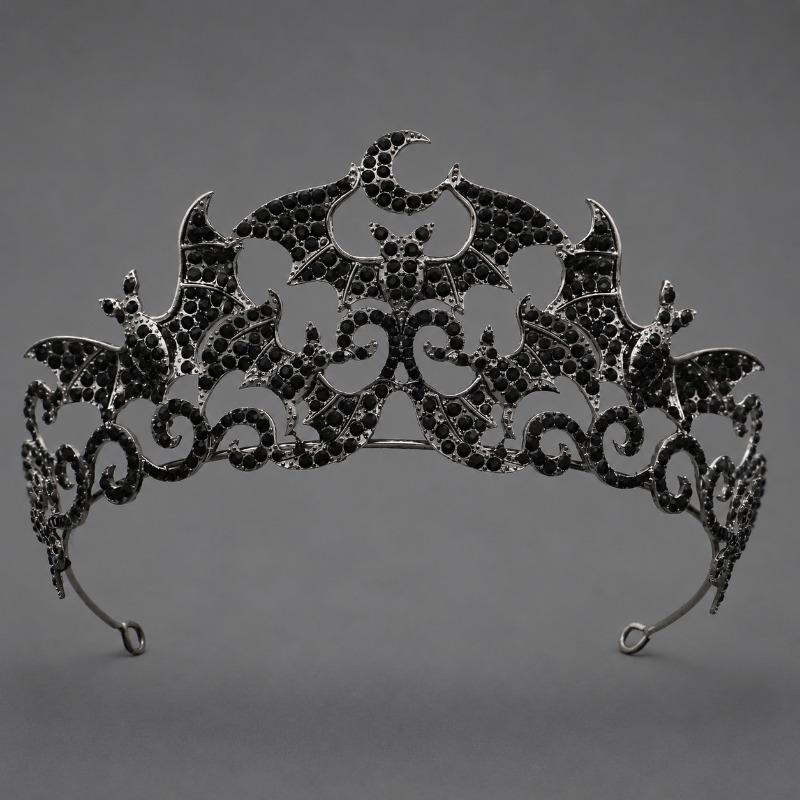 Corona Oscura Ballo di Halloween Corona di Strass Moda Foto Styling Copricapo