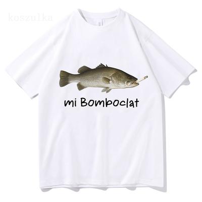 Vtipné tričko Bomboclat Fish Meme High Street Fashion krátký rukáv tričko pro ženy a muže Harajuku vintage trička bavlněná volná trička