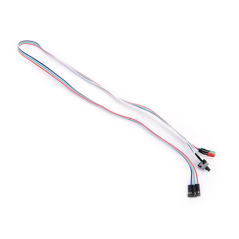 Case Desktop Atx Power On Switch Kabel Tilbakestill med HDD LED-lys For PC-datamaskin
