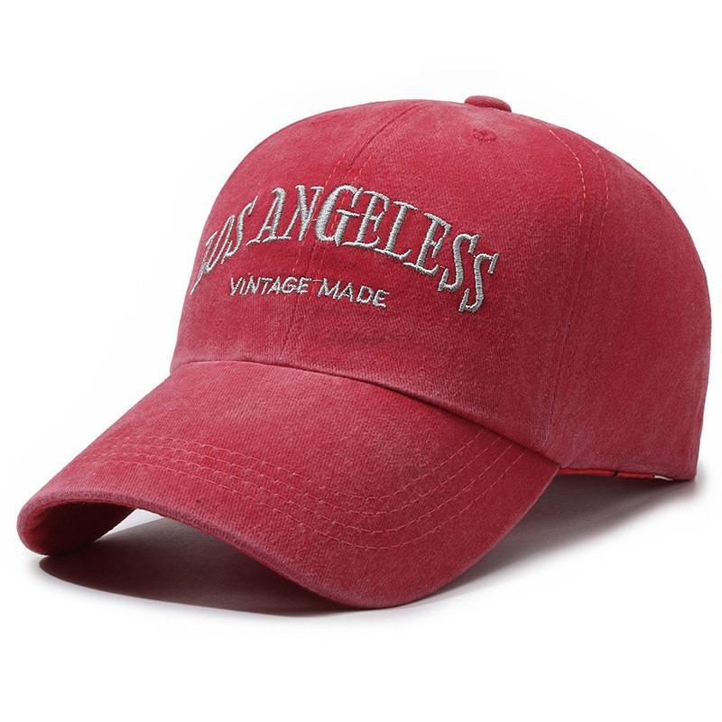 Vintage Distressed ”LOS ANGELESS“ Embroidered Baseball Cap with Soft Crown | Adjustable Streetwear Unisex Hat