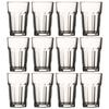 Tempered Glass Tumbler - Pasabahce - Casablanca - 42 Cl - Pack of 12 - Unbreakable and Vintage Design