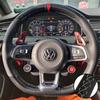 Coprivolante Auto Fibra di Carbonio Pelle Per Volkswagen VW Golf 7 GTI Golf R MK7 VW Polo GTI Scirocco 2015 2016 Interno