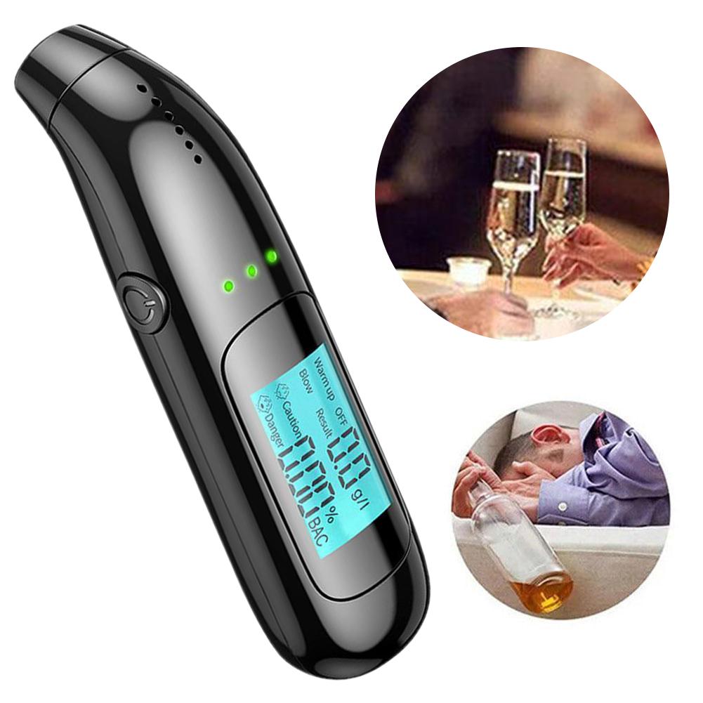 HD Screen Alcohol Tester High-precision Alcohol Driving Test Portable Non-contact Breath Tester LCD Display Breathalyzer Diagnos