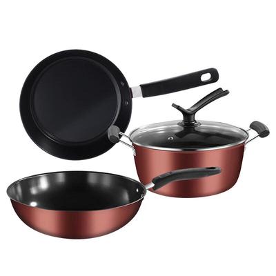 ZISIZ 3-Piece Non-Stick Cookware Set