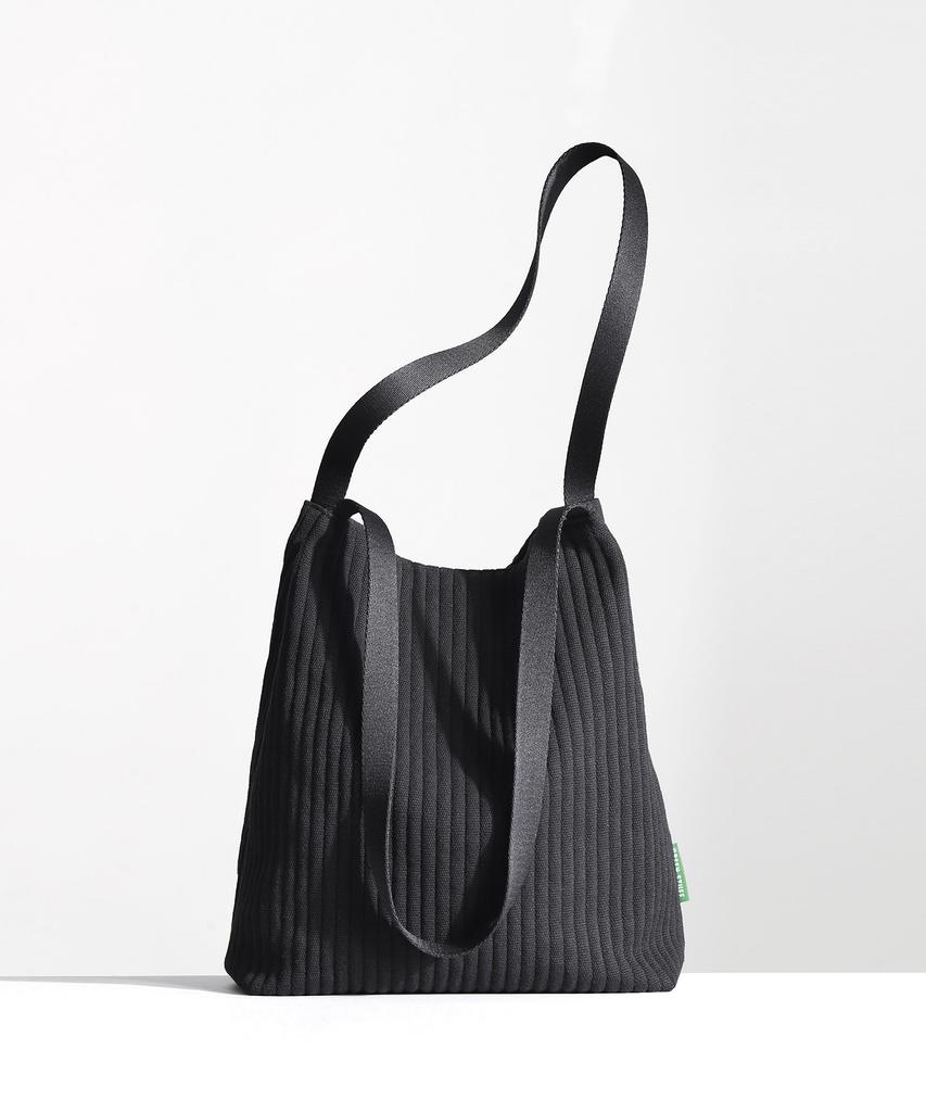 Green Stuff Effortlessly Boxy Shopper Bag 61 Ribbed Corduroy - Black